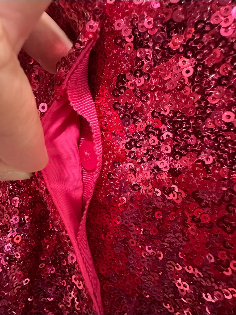 NWT Good American Pink Sequin Cardigan 3X - Picture 9 of 12
